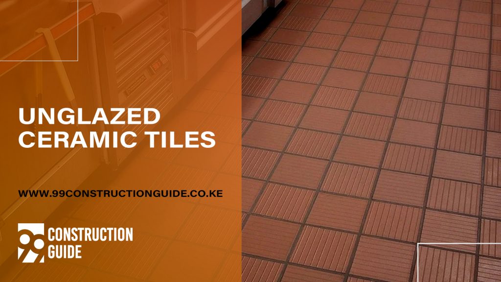 Unglazed ceramic tiles