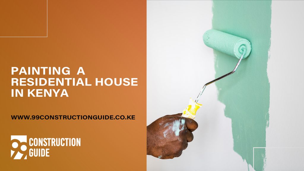 Painting a residential house in kenya